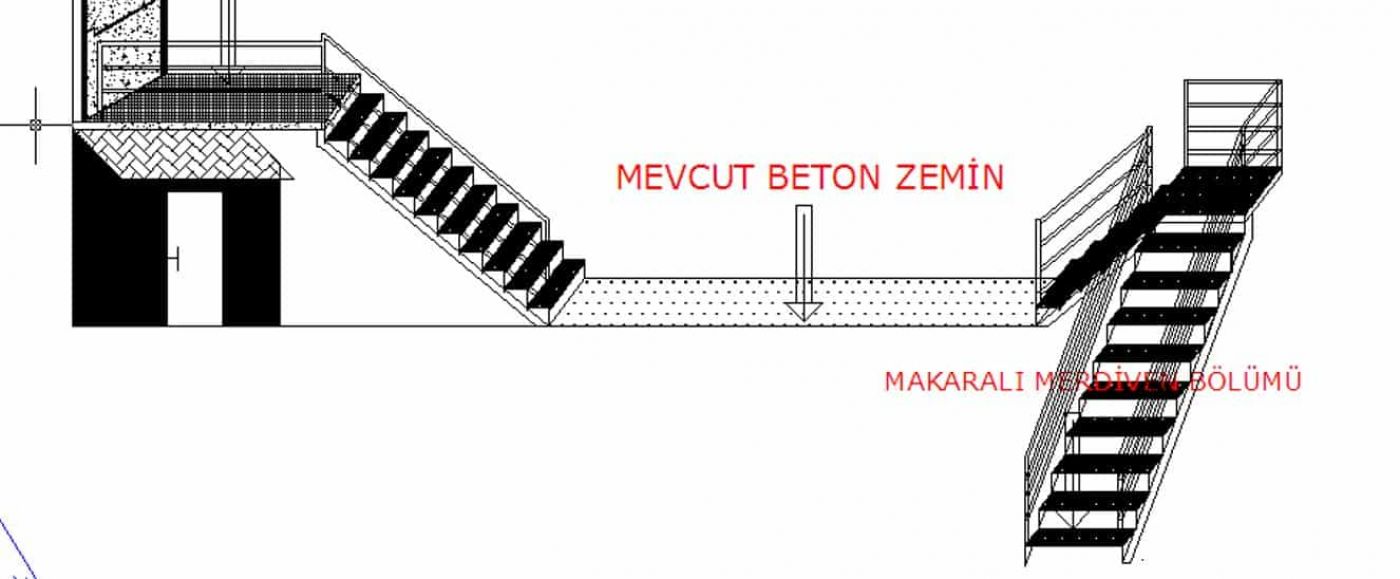 0216 642 6831. Makaralı Yangın Merdiveni.